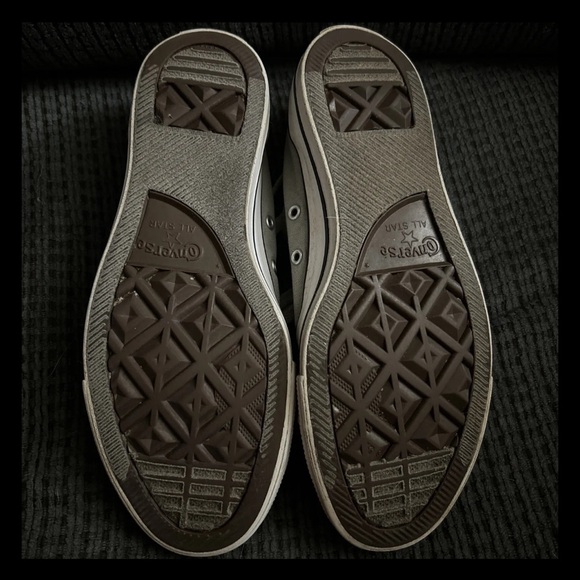 Converse Chuck Taylor Gray All Star Double Tongue Sneakers Size 9 - Picture 6 of 7